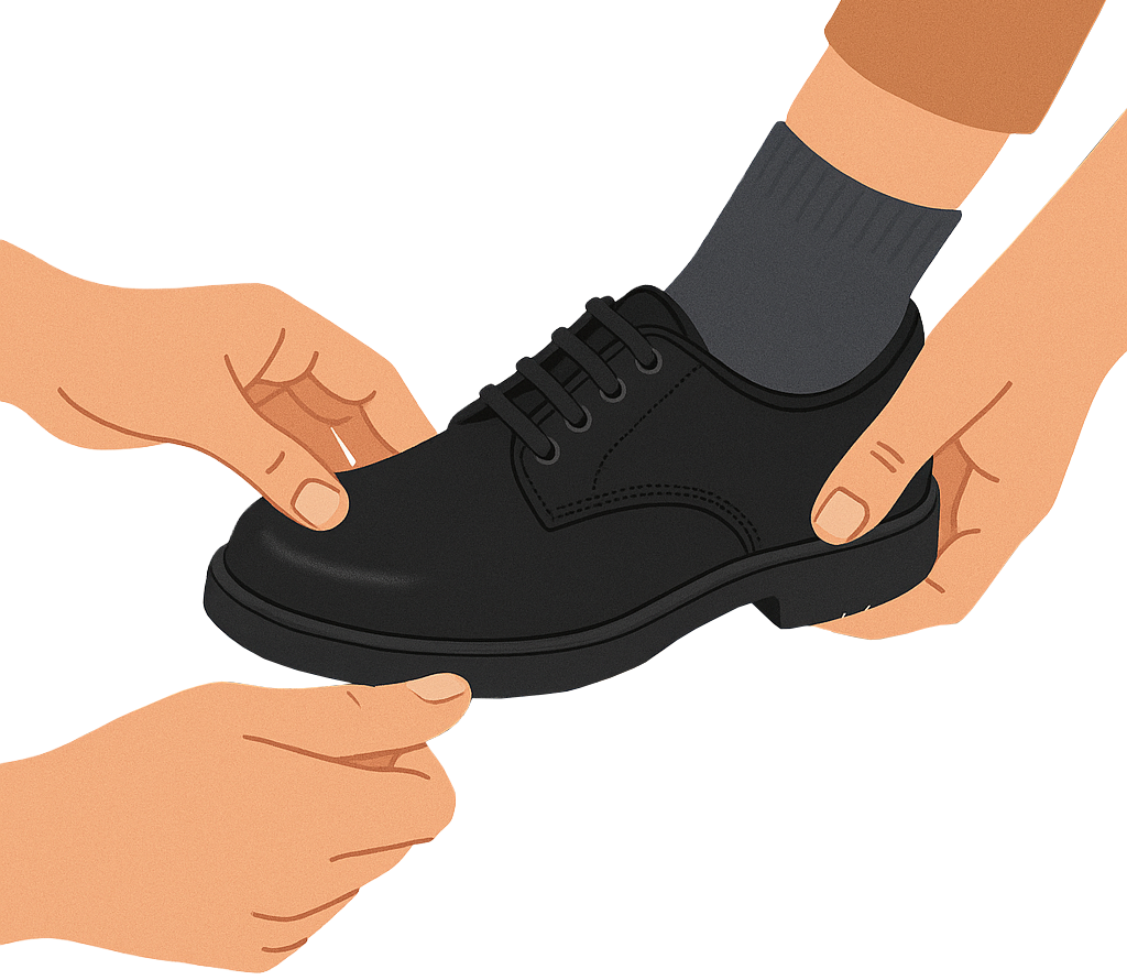 School shoes illustration