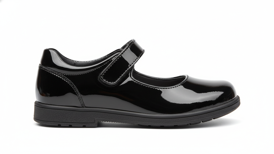 Patent Velcro Mary Jane