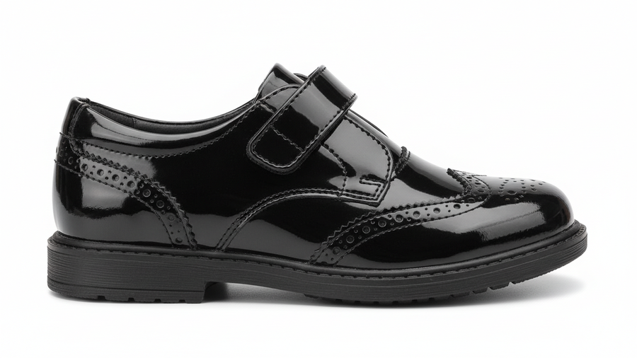 Patent Velcro Brogue